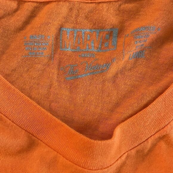 Marvel Marvels universe The team Campbell Camels orange soft men’s t shirt L - Picture 3 of 3